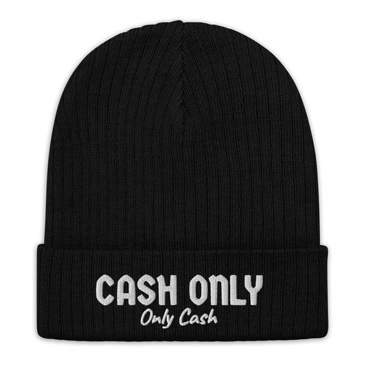Cash Only OC Ribbed knit beanie